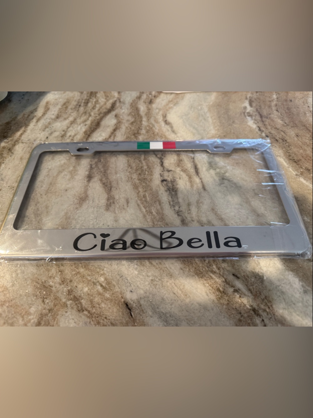 Ciao Bella Aluminum License Plate Frame